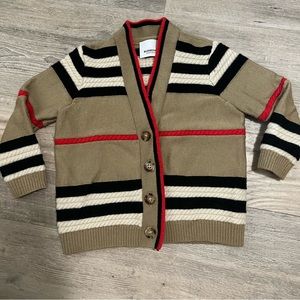 Burberry kid cardigan 18m